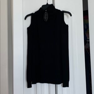 Black mock neck sweater